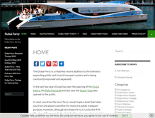 Tablet Screenshot of dubai-ferry.com